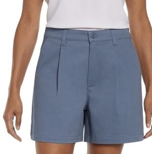 New Banana Republic Pleated Shorts Women's Size 14 Blue Cotton
